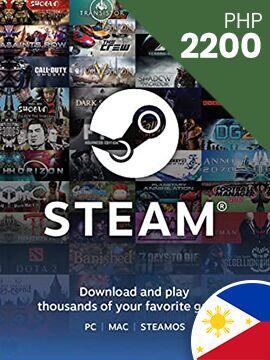 Steam Gift Card 2200 PHP Philippines Steam CD Key